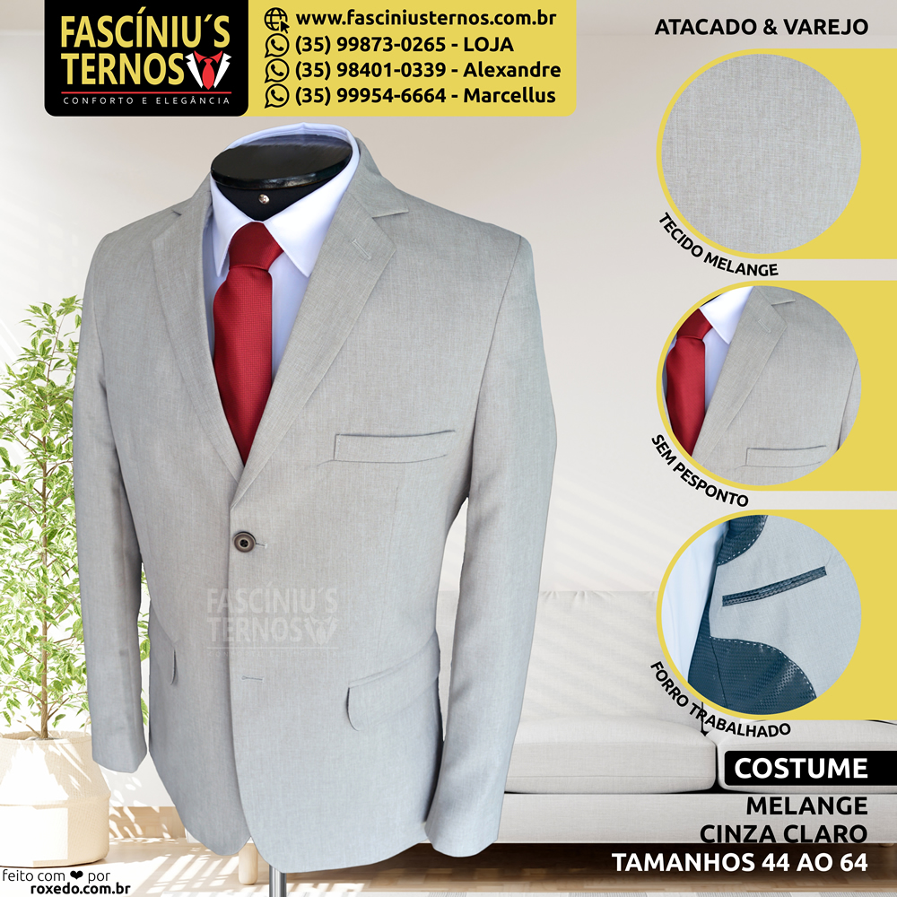 Terno Microfibra Melange