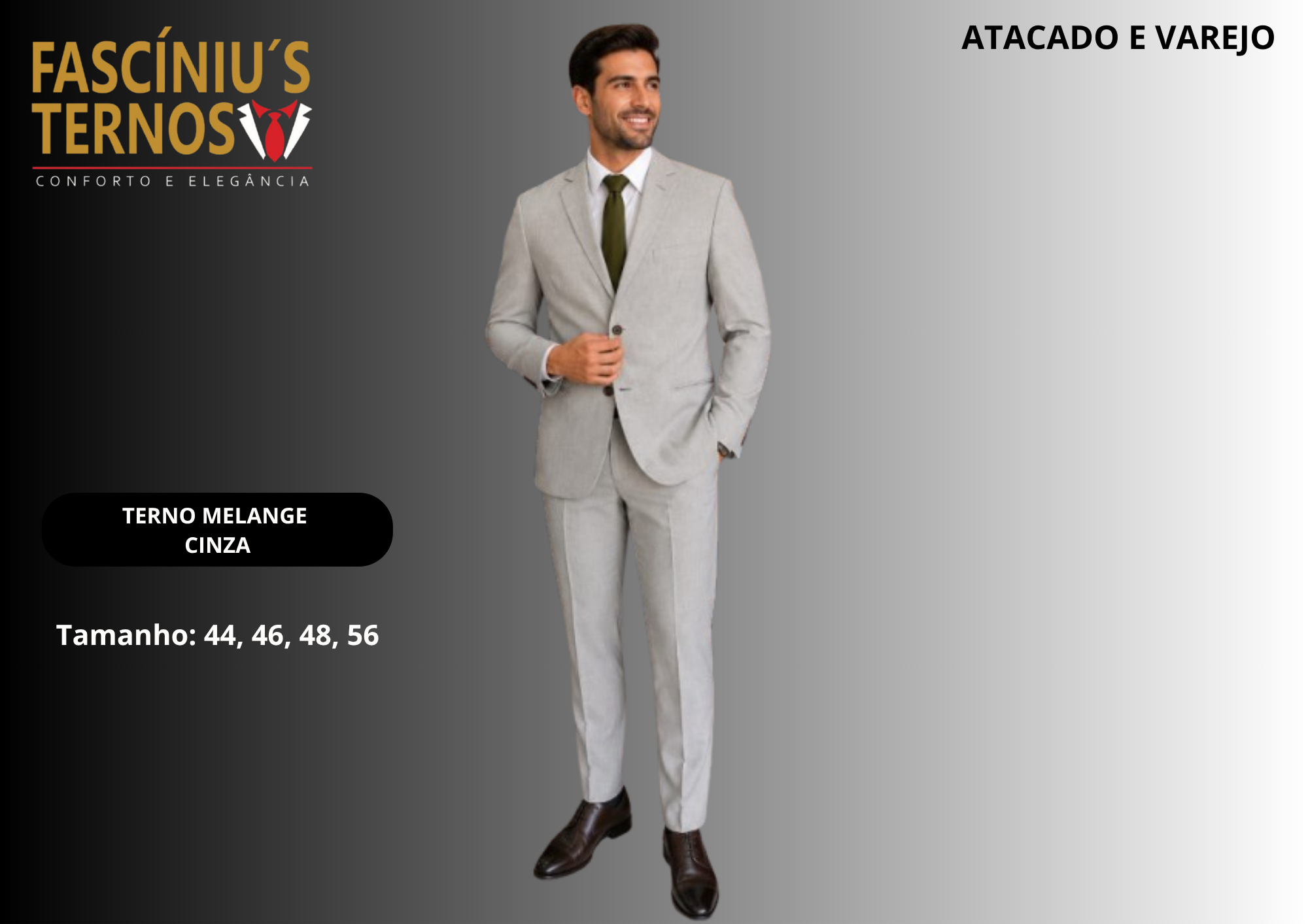 Terno Slim Microfibra Melange